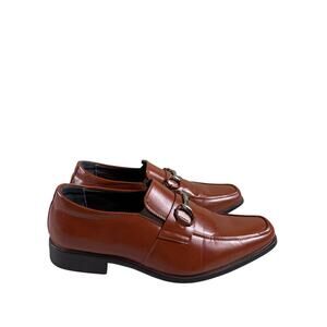 Stacy Adams Loafers Dress Shoes Mens Size 7M Brown Leather Formal Event Horsebit